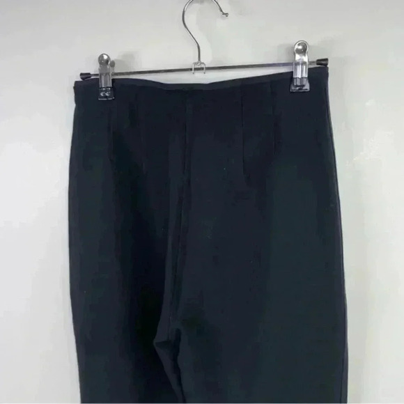 Elizabeth And James Black Slim Leg Exposed Front Zipper Pant - Picture 5 of 9